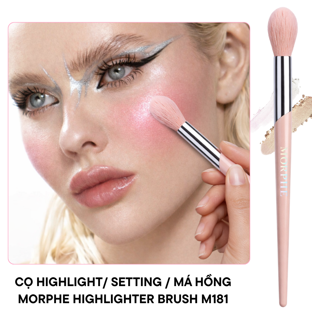 Cọ Má Nhỏ /Hightlight /Phủ Nhỏ MORPHE Highlighter Brush Chất Lông Mềm Mượt M181